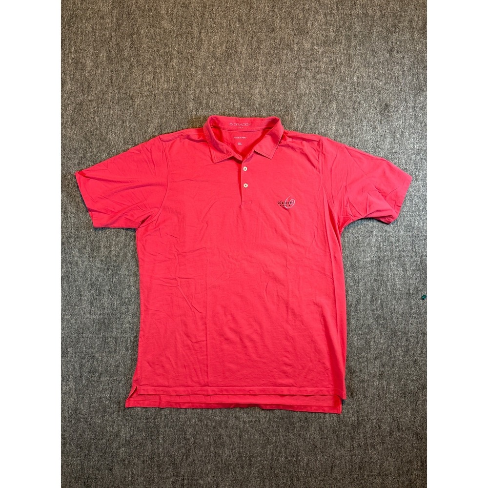 B Draddy USA‎ Whisper Rock Golf Club Men's Pink Polo Shirt Size XL- EUC